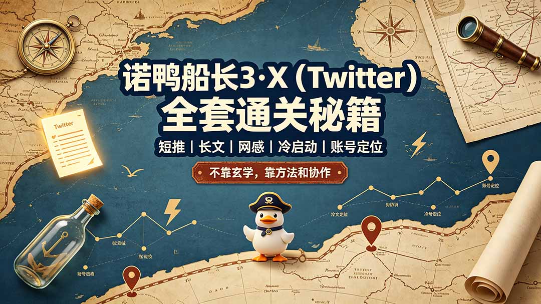 诺鸭船长3·X(Twitter-极栈网络